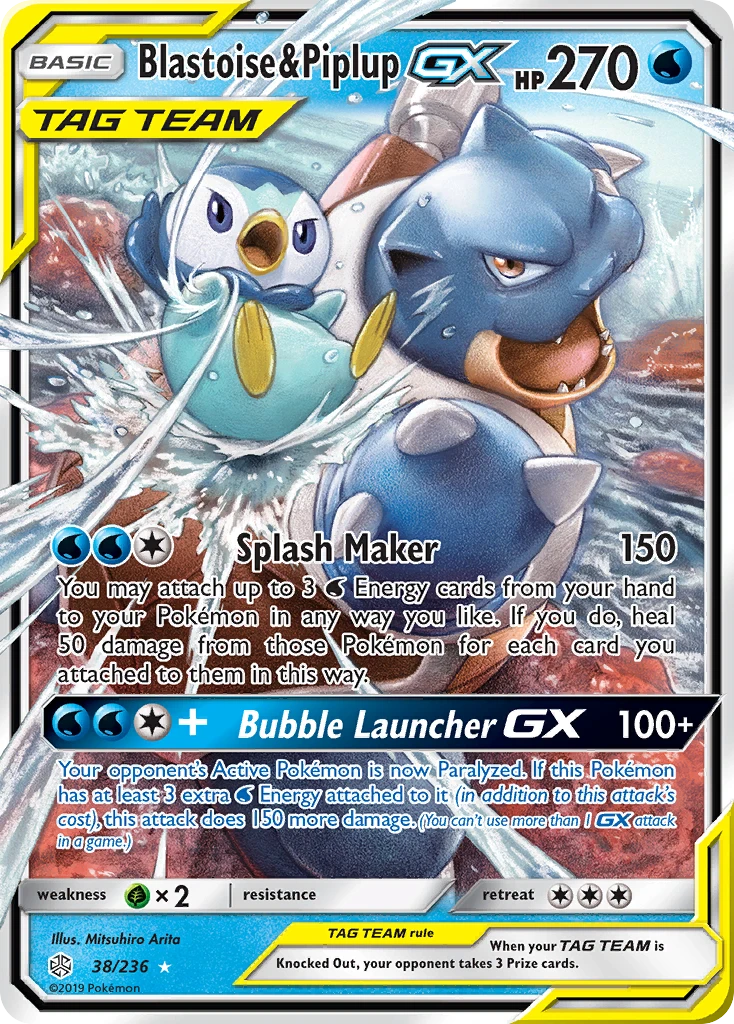 Blastoise & Piplup-GX, 038/236