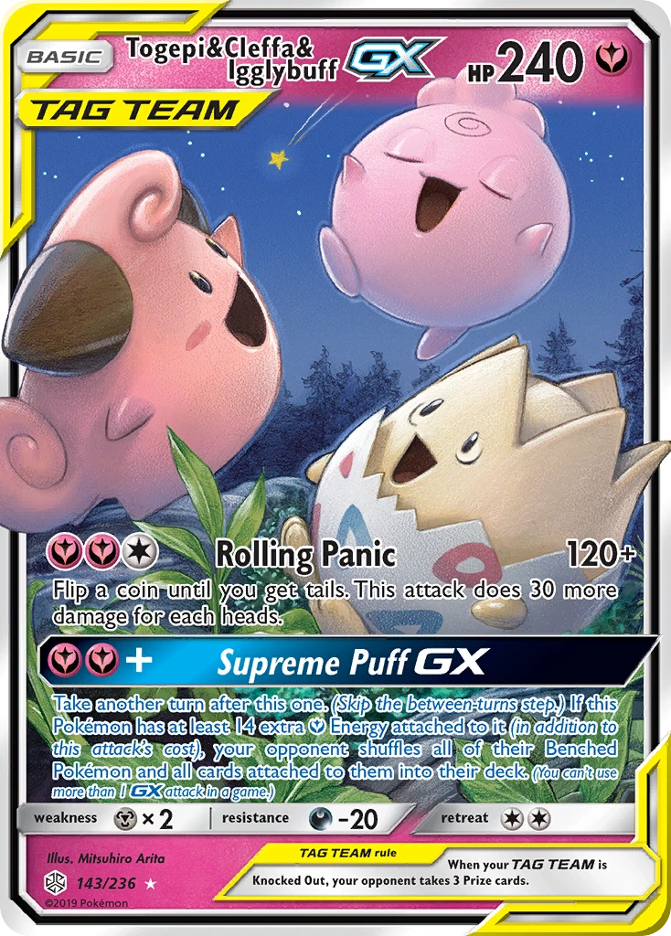 Togepi & Cleffa & Igglybuff-GX, 143/236