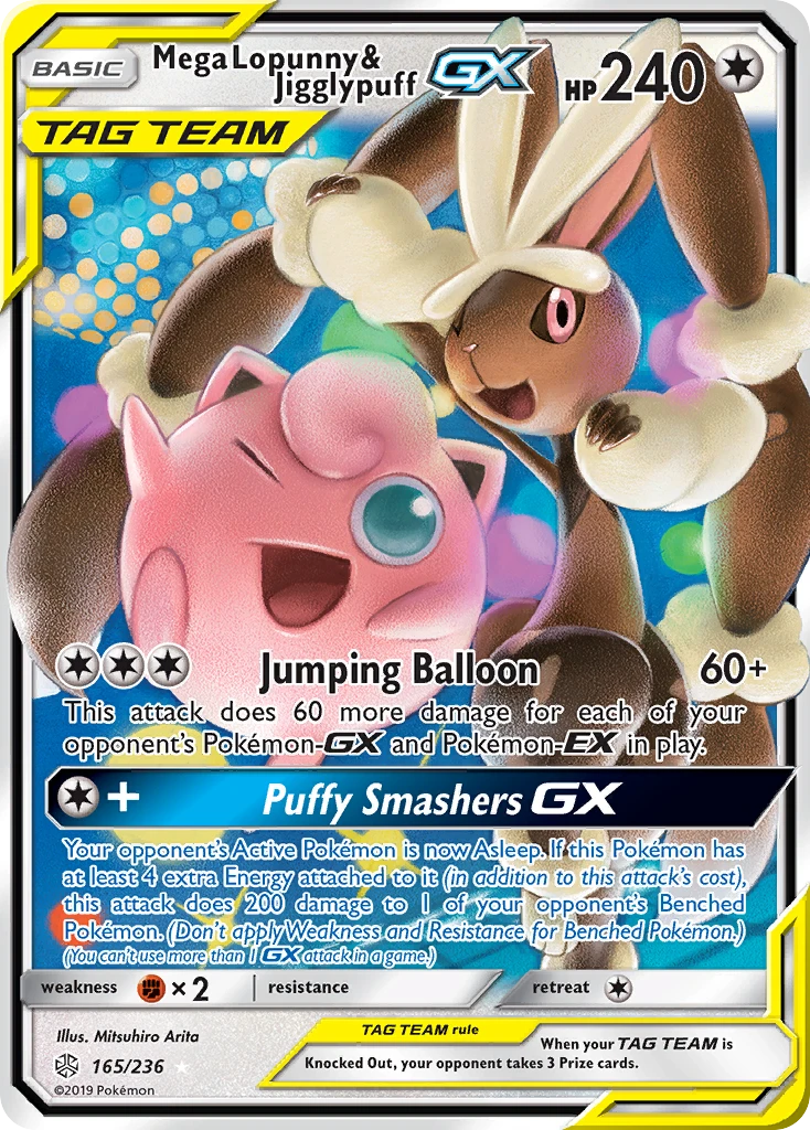 Mega Lopunny & Jigglypuff-GX, 165/236