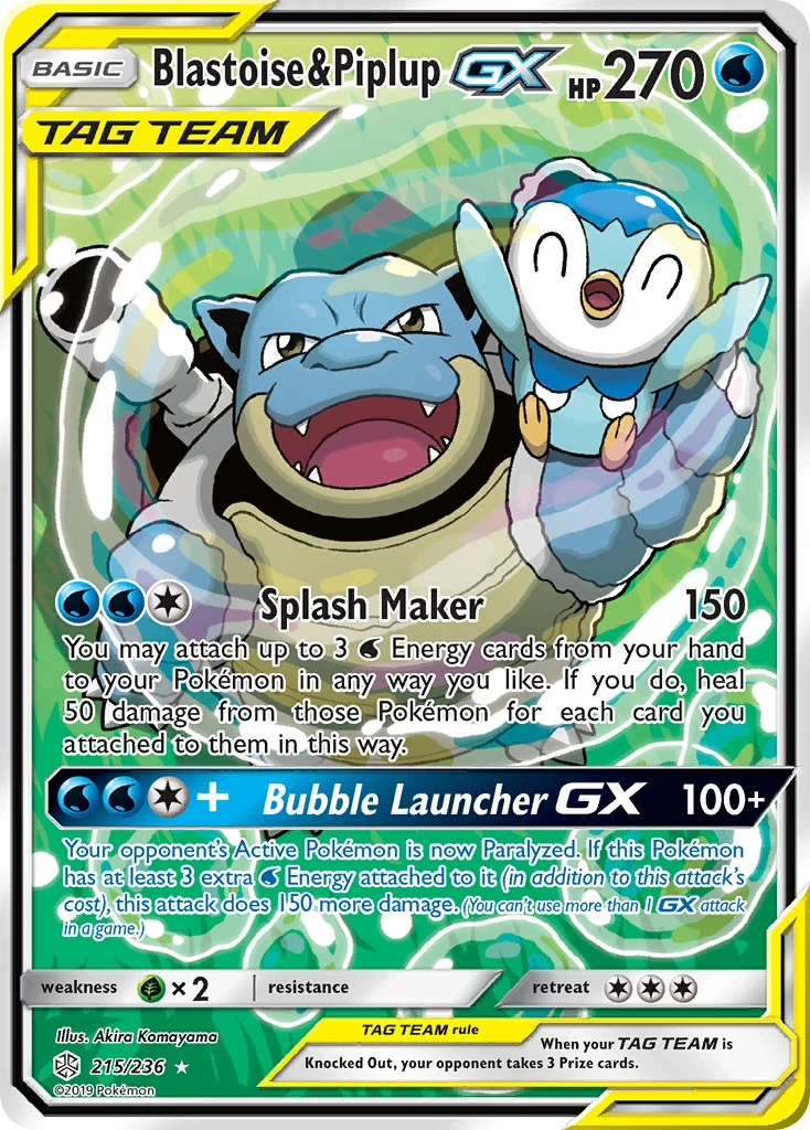 Blastoise & Piplup-GX, 215/236
