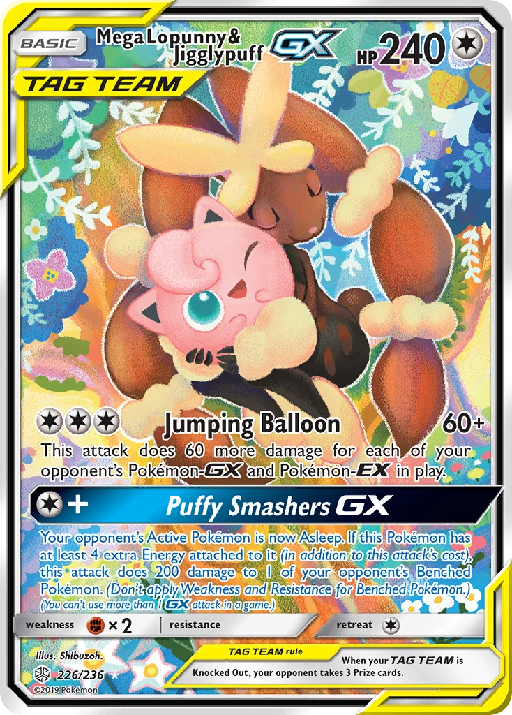 Mega Lopunny & Jigglypuff-GX, 226/236