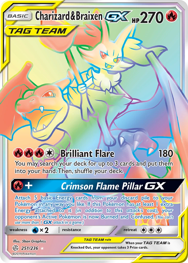 Charizard & Braixen-GX, 251/236