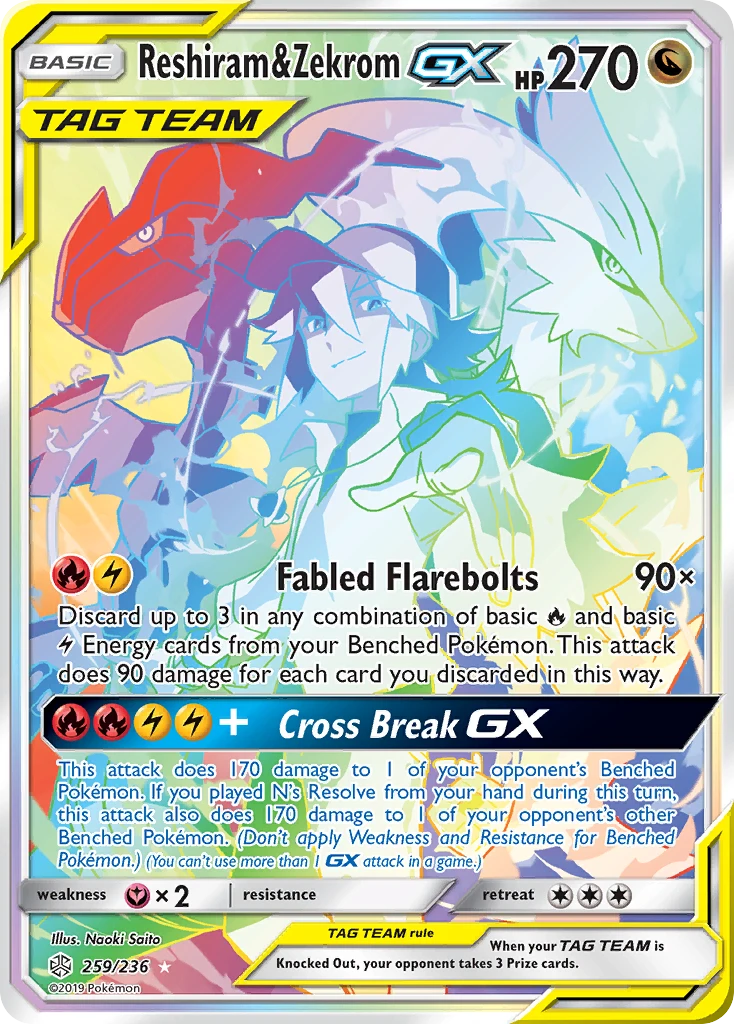 Reshiram & Zekrom-GX, 259/236