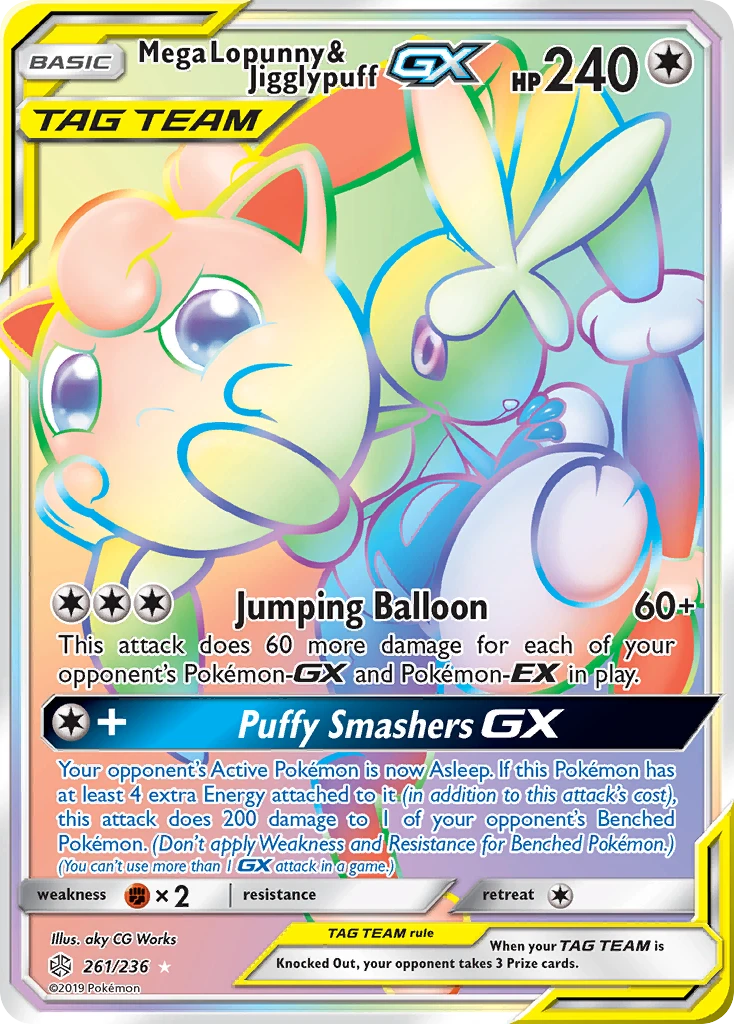 Mega Lopunny & Jigglypuff-GX, 261/236
