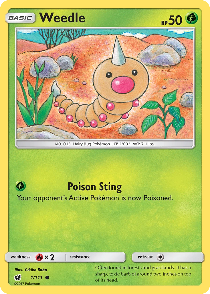 Weedle, 001/111