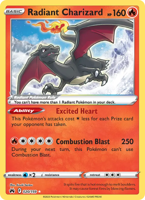 Radiant Charizard, 020/159