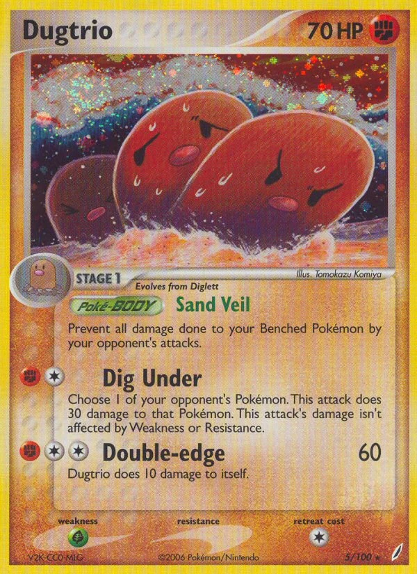 Dugtrio, 5/100
