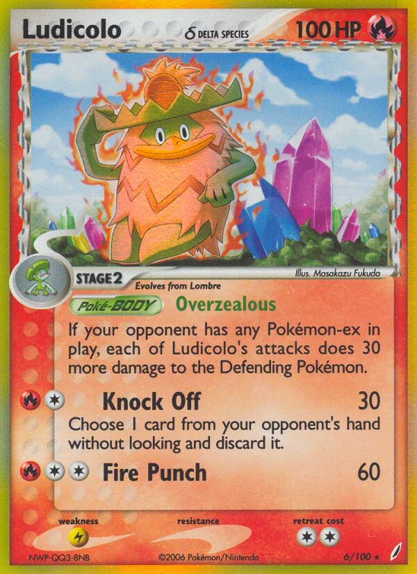 Ludicolo δ, 6/100