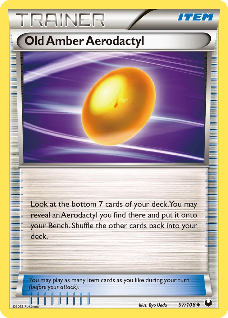 Old Amber Aerodactyl, 097/108