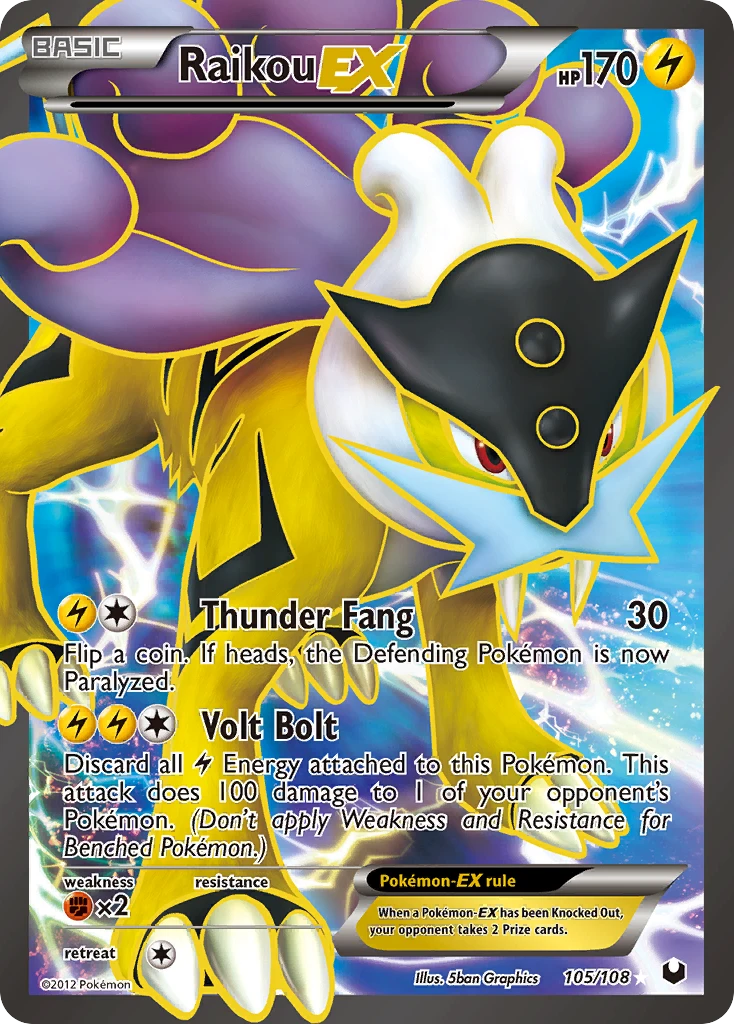 Raikou-EX, 105/108