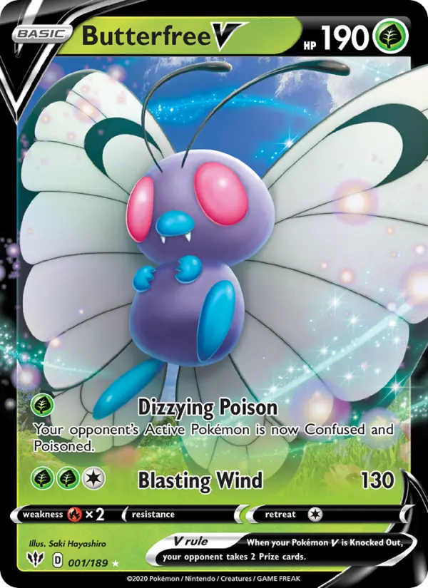 Butterfree V, 001/189