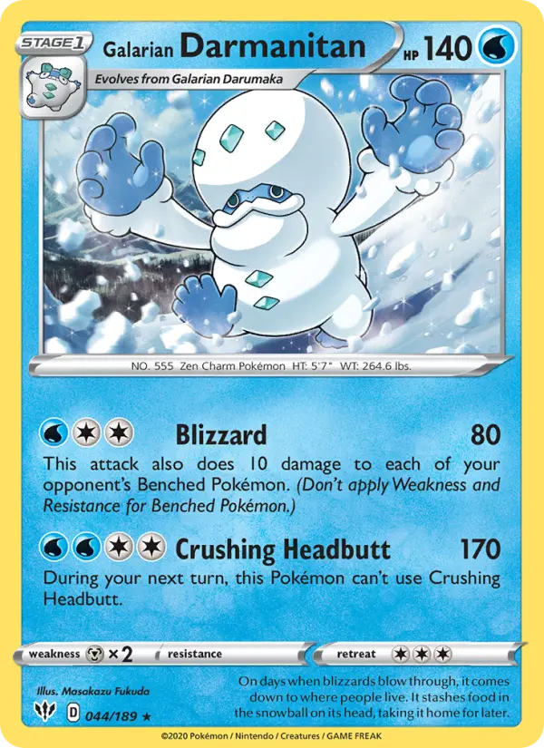 Galarian Darmanitan, 044/189