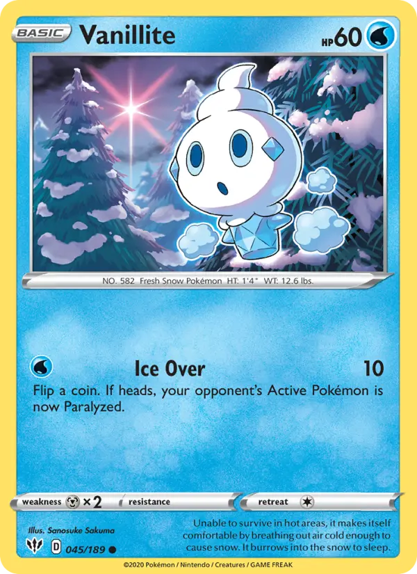 Vanillite, 045/189