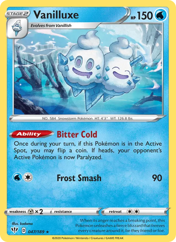 Vanilluxe, 047/189