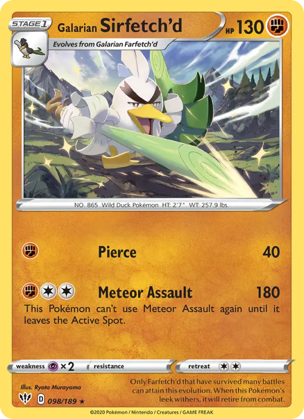 Galarian Sirfetch'd, 098/189