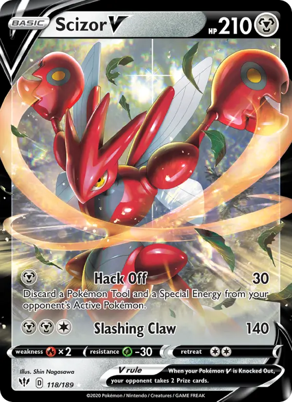 Scizor V, 118/189