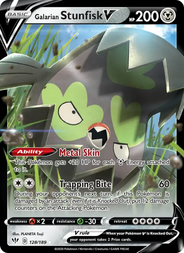 Galarian Stunfisk V, 128/189
