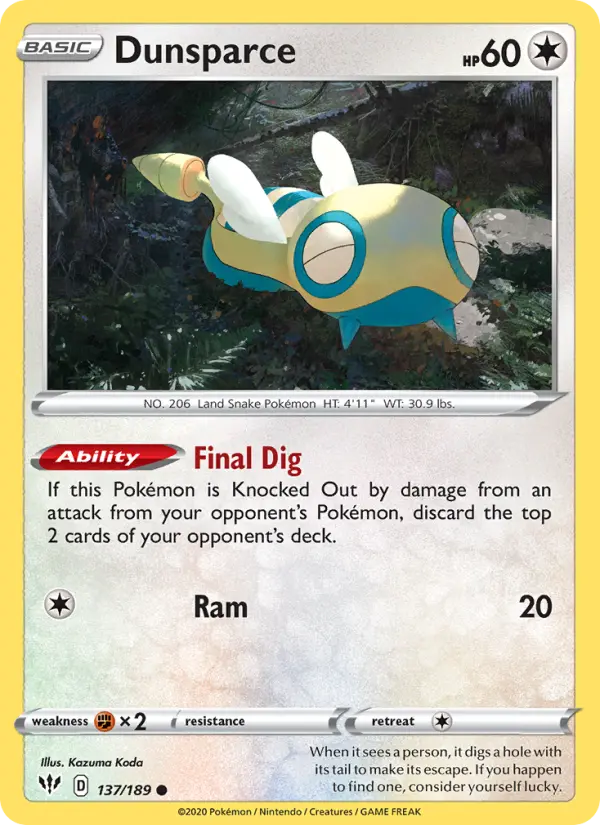 Dunsparce, 137/189