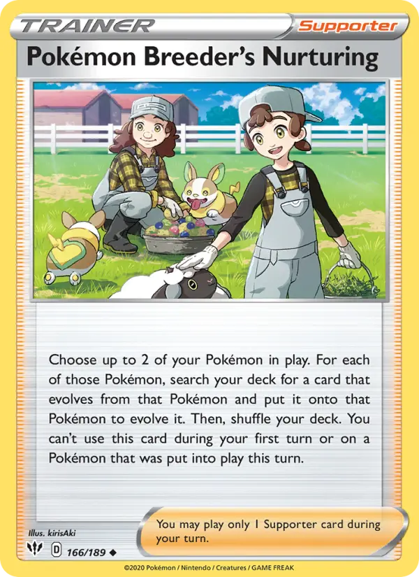 Pokémon Breeder's Nurturing, 166/189
