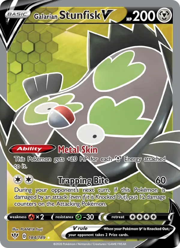 Galarian Stunfisk V, 184/189