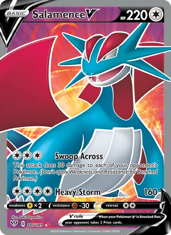 Salamence V, 185/189