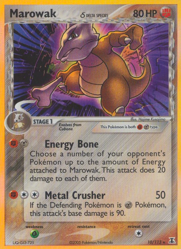 Marowak δ, 10/113