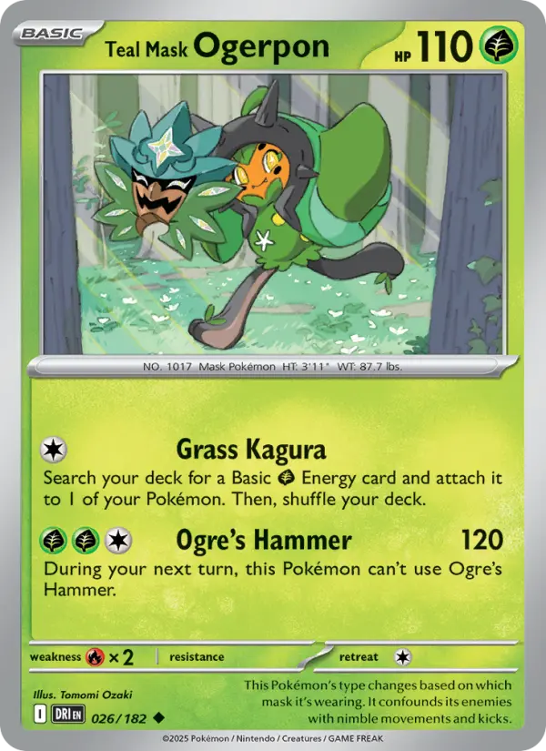 Teal Mask Ogerpon, 026/182