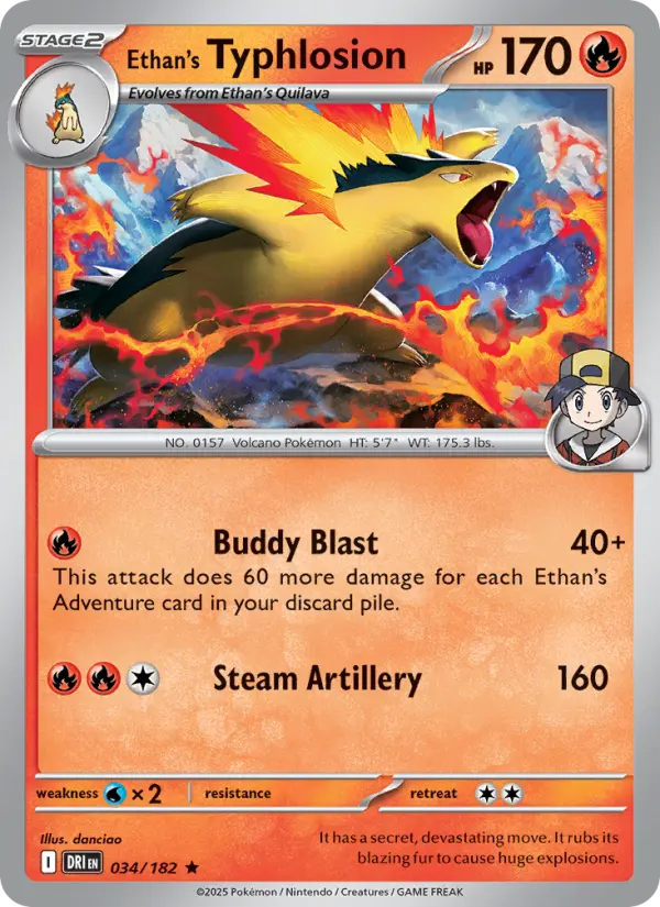 Ethan's Typhlosion, 034/182