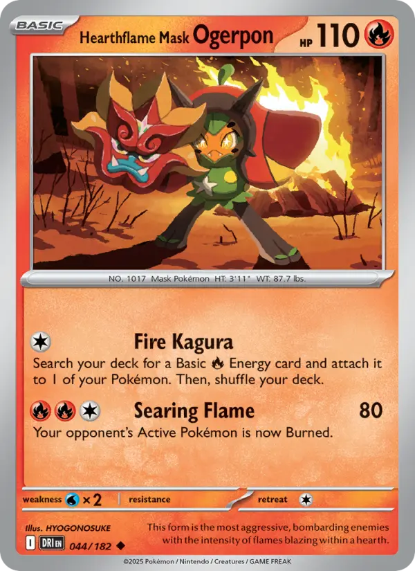 Hearthflame Mask Ogerpon, 044/182