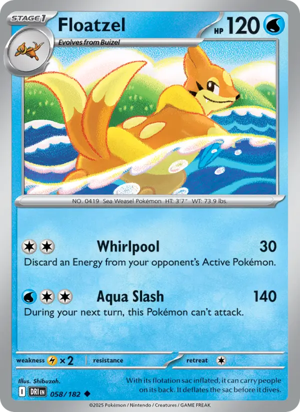 Floatzel, 058/182