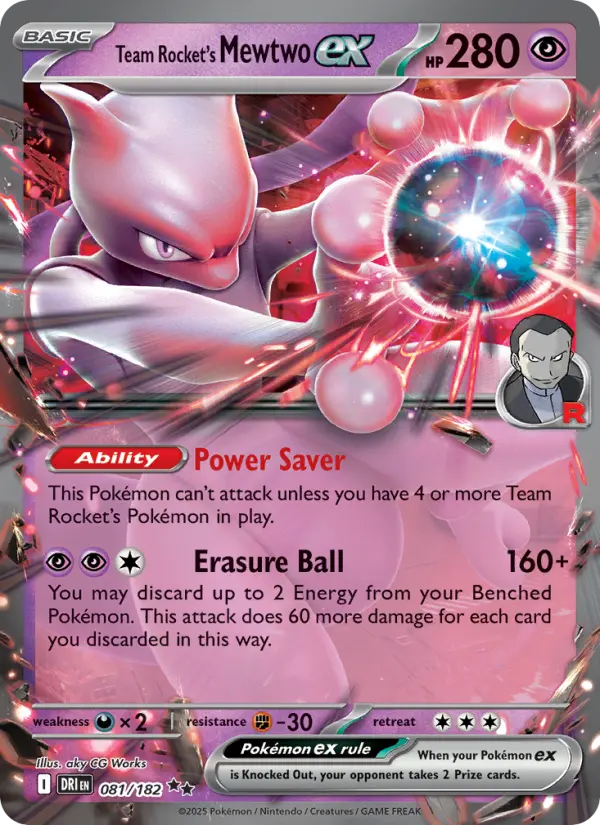 Team Rocket's Mewtwo ex, 081/182