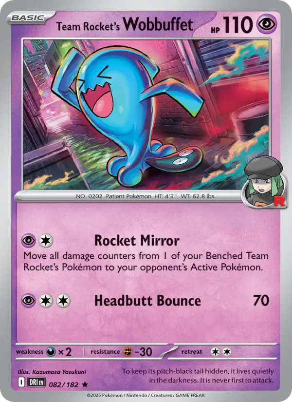 Team Rocket's Wobbuffet, 082/182