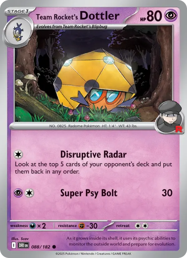 Team Rocket's Dottler, 088/182