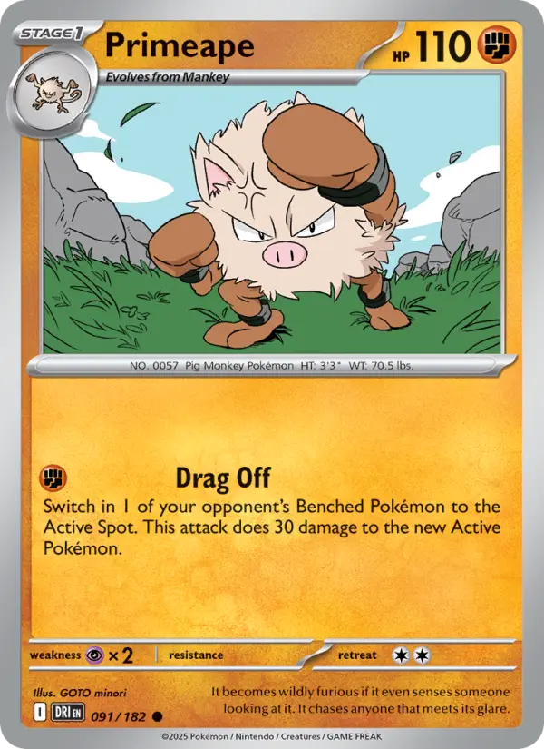 Primeape, 091/182