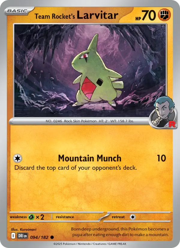 Team Rocket's Larvitar, 094/182