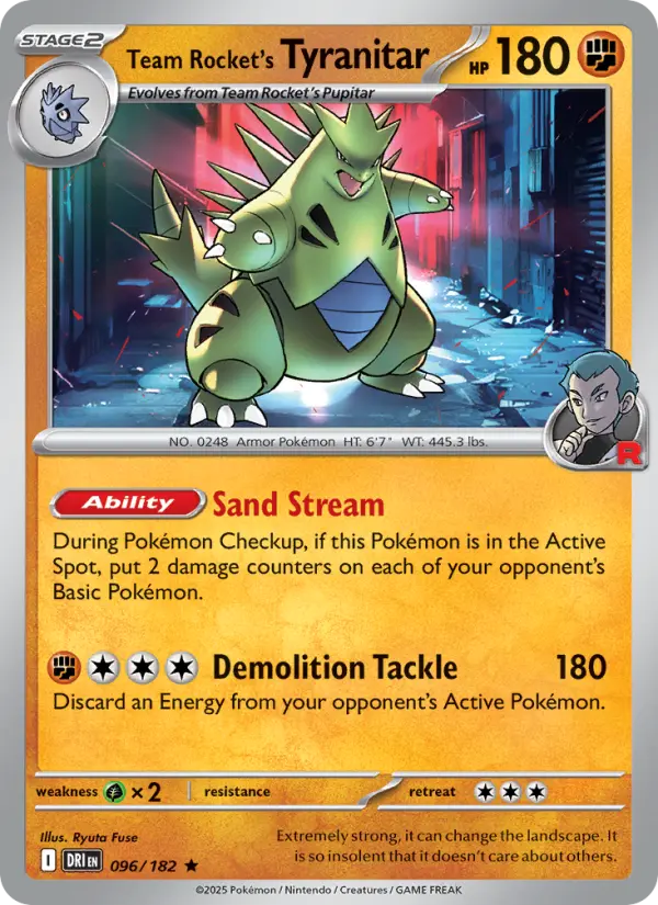 Team Rocket's Tyranitar, 096/182