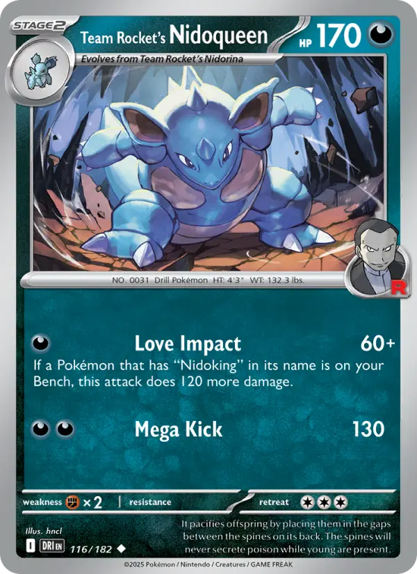 Team Rocket's Nidoqueen, 116/182
