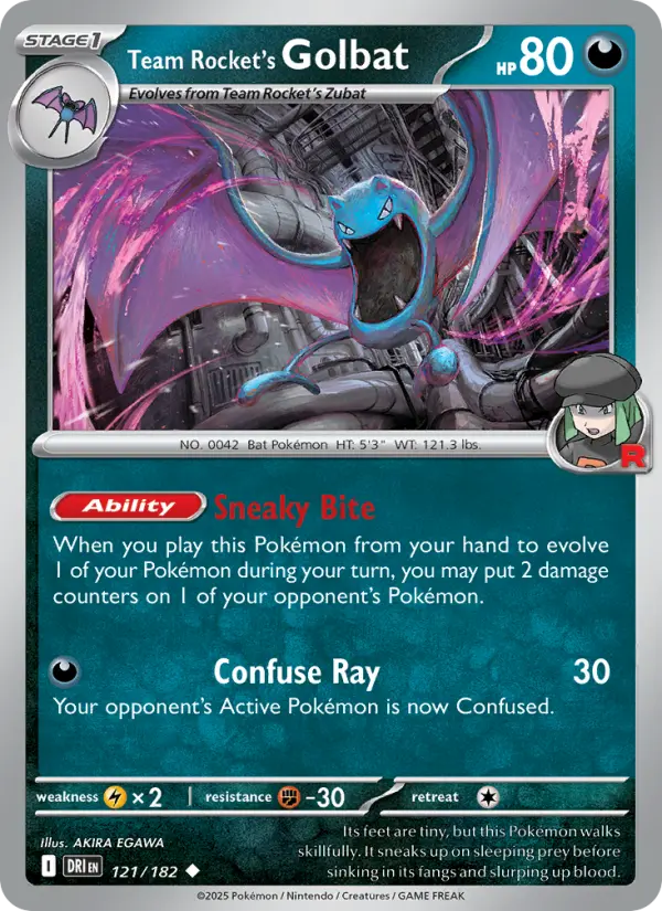 Team Rocket's Golbat, 121/182