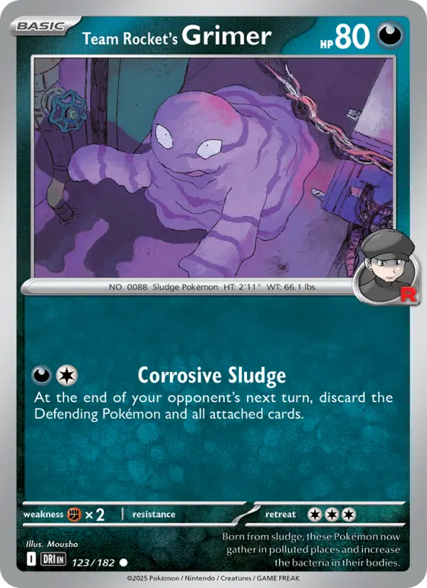 Team Rocket's Grimer, 123/182