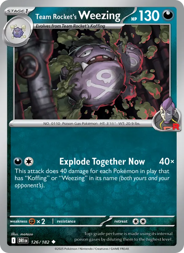 Team Rocket's Weezing, 126/182
