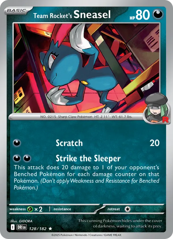 Team Rocket's Sneasel, 128/182
