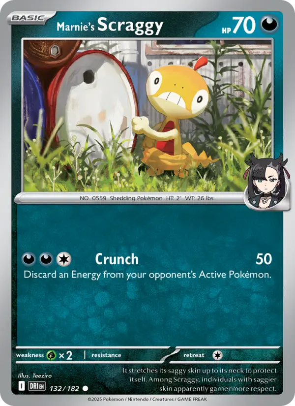 Marnie's Scraggy, 132/182