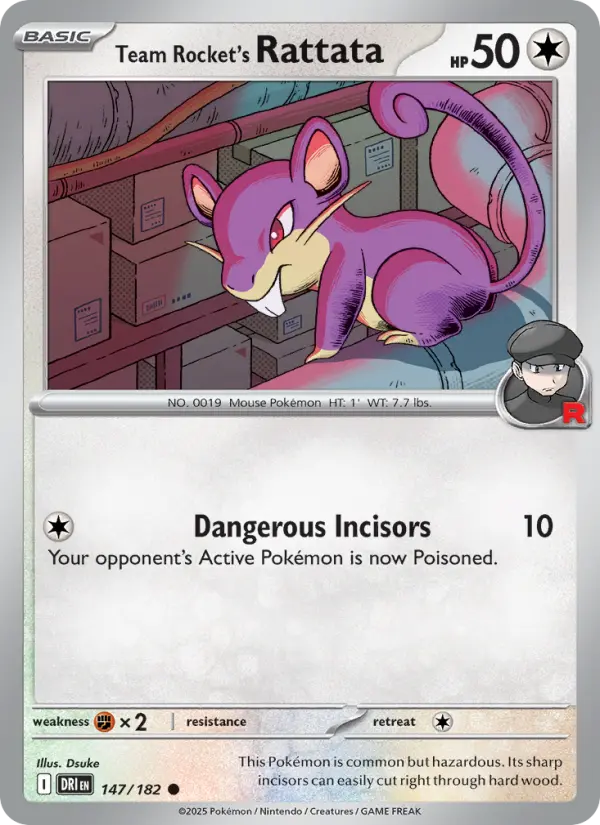 Team Rocket's Rattata, 147/182