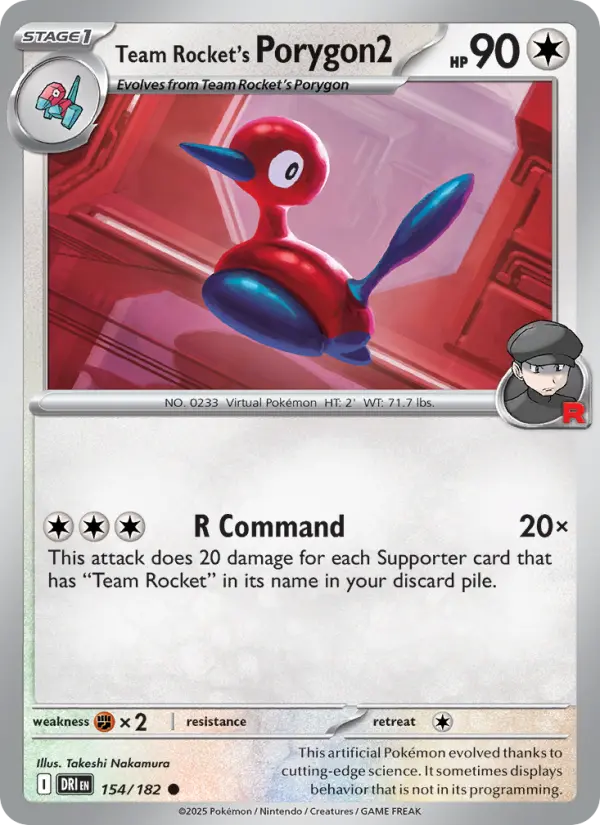 Team Rocket's Porygon2, 154/182