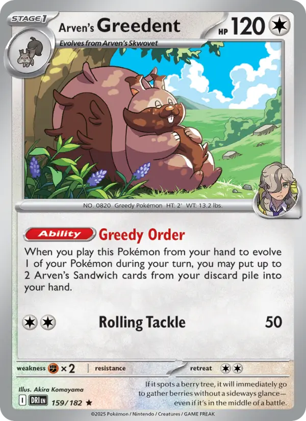 Arven's Greedent, 159/182