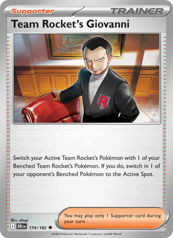 Team Rocket's Giovanni, 174/182