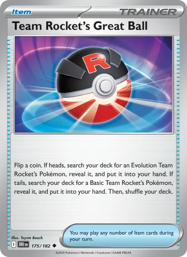 Team Rocket's Great Ball, 175/182