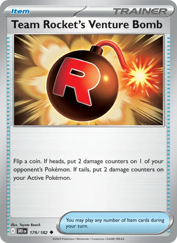 Team Rocket's Venture Bomb, 179/182