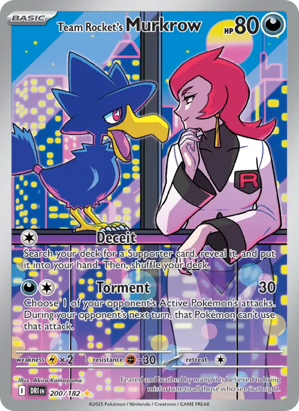 Team Rocket's Murkrow, 200/182