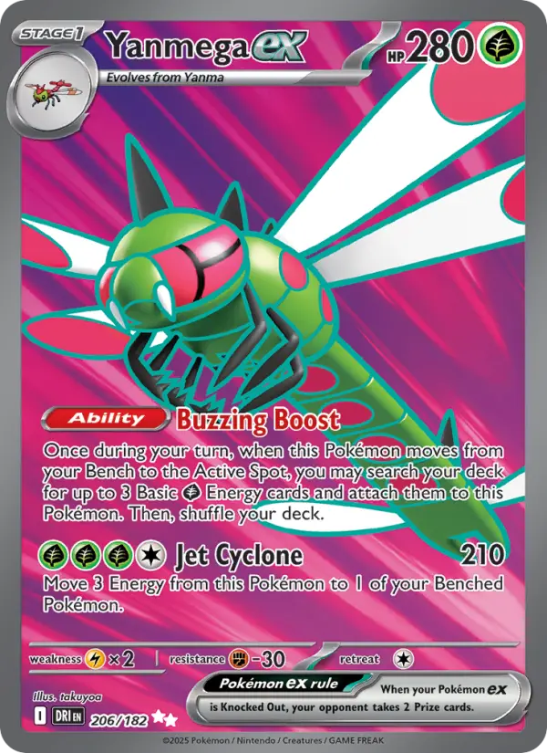 Yanmega ex, 206/182